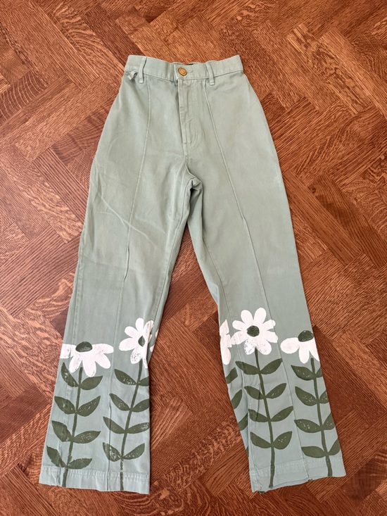 Big Bud Press Pants - BIG BUD PRESS Floral Western Pants flare Quirky Retro 70s Cottagecore Boho XXS‎